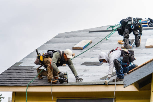 Professional Roof Repair technician working in Ridgefield Park, NJ